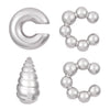 Wholesale Earrings Ccb Material Geometric Style Oval Hollow Electroplated Ear Clip