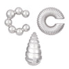 Wholesale Earrings Ccb Material Geometric Style Oval Hollow Electroplated Ear Clip
