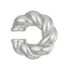 Wholesale Earrings Ccb Material Geometric Style Oval Hollow Electroplated Ear Clip