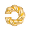 Wholesale Earrings Ccb Material Geometric Style Oval Hollow Electroplated Ear Clip