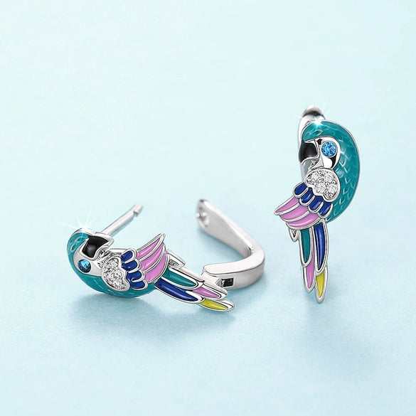 Wholesale Earrings Copper Animal Zodiac Geometric Zircon Jewelry Lovely Style