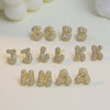 Wholesale Earrings Copper Balloon Bubble With Cute Letter Design Electroplated For Women