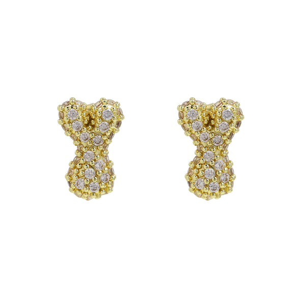 Wholesale Earrings Copper Balloon Bubble With Cute Letter Design Electroplated For Women