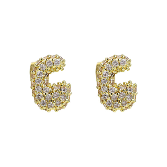 Wholesale Earrings Copper Balloon Bubble With Cute Letter Design Electroplated For Women