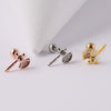 Wholesale Earrings Copper Candycolored Dreamchasing Dragonfly Animal Electroplated Heart Shape