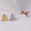 Wholesale Earrings Copper Candycolored Dreamchasing Dragonfly Animal Electroplated Heart Shape