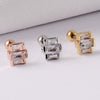Wholesale Earrings Copper Candycolored Dreamchasing Dragonfly Animal Electroplated Heart Shape