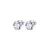Wholesale Earrings Copper Colorful Zircon Geometric Sixclaw Design