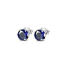 Wholesale Earrings Copper Colorful Zircon Geometric Sixclaw Design