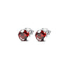 Wholesale Earrings Copper Colorful Zircon Geometric Sixclaw Design
