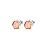 Wholesale Earrings Copper Colorful Zircon Geometric Sixclaw Design