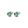 Wholesale Earrings Copper Colorful Zircon Geometric Sixclaw Design