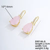 Wholesale Earrings Copper Dropshaped Zircon Micro Inlaid Electroplating For Women