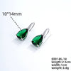 Wholesale Earrings Copper Dropshaped Zircon Micro Inlaid Electroplating For Women