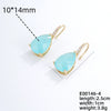 Wholesale Earrings Copper Dropshaped Zircon Micro Inlaid Electroplating For Women