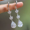 Wholesale Earrings Copper Dropshaped Zircon