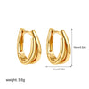 Wholesale Earrings Copper Electroplating U Shape Geometric Style For Women