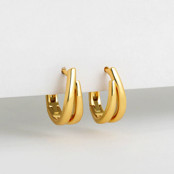 Wholesale Earrings Copper Electroplating U Shape Geometric Style For Women