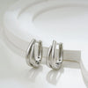 Wholesale Earrings Copper Electroplating U Shape Geometric Style For Women