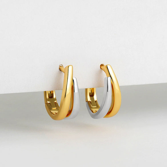 Wholesale Earrings Copper Electroplating U Shape Geometric Style For Women
