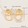 Wholesale Earrings Copper Fashion Geometric Electroplating Heart Shape For Women