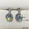 Wholesale Earrings Copper Flower Design Sparkling Diamond Zircon Accessories