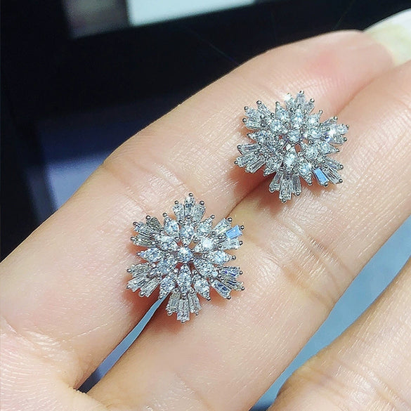Wholesale Earrings Copper Flower Style