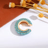 Wholesale Earrings Copper Geometric Cshaped Set With Diamonds Unisex