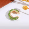 Wholesale Earrings Copper Geometric Cshaped Set With Diamonds Unisex