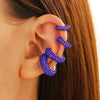 Wholesale Earrings Copper Geometric Cshaped Set With Diamonds Unisex