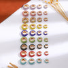 Wholesale Earrings Copper Geometric Cshaped Set With Diamonds Unisex
