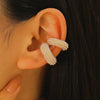 Wholesale Earrings Copper Geometric Cshaped Set With Diamonds Unisex