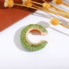 Wholesale Earrings Copper Geometric Cshaped Set With Diamonds Unisex