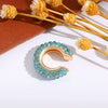 Wholesale Earrings Copper Geometric Cshaped Set With Diamonds Unisex