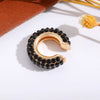 Wholesale Earrings Copper Geometric Cshaped Set With Diamonds Unisex