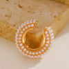 Wholesale Earrings Copper Geometric Cshaped Set With Diamonds Unisex