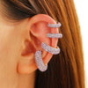Wholesale Earrings Copper Geometric Cshaped Set With Diamonds Unisex