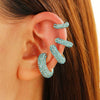 Wholesale Earrings Copper Geometric Cshaped Set With Diamonds Unisex