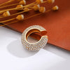 Wholesale Earrings Copper Geometric Cshaped Set With Diamonds Unisex