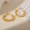 Wholesale Earrings Copper Geometric Cshaped Simple Style Electroplating Design For Women