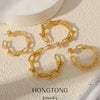Wholesale Earrings Copper Geometric Cshaped Simple Style Electroplating Design For Women