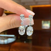 Wholesale Earrings Copper Geometric Dropshaped Light Luxury Style For Women