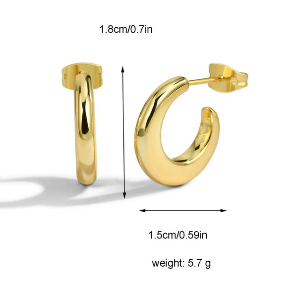Wholesale Earrings Copper Geometric Electroplated Style For Women