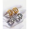 Wholesale Earrings Copper Geometric Electroplating Cshaped