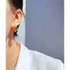 Wholesale Earrings Copper Geometric Electroplating Cshaped