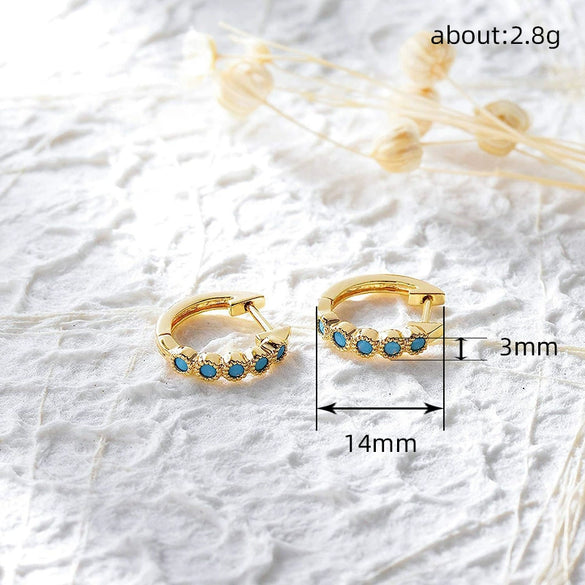 Wholesale Earrings Copper Geometric Electroplating For Women