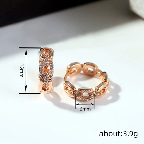 Wholesale Earrings Copper Geometric Electroplating For Women