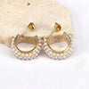 Wholesale Earrings Copper Geometric Heart Shape Electroplating For Women