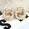 Wholesale Earrings Copper Geometric Heart Shape Electroplating For Women