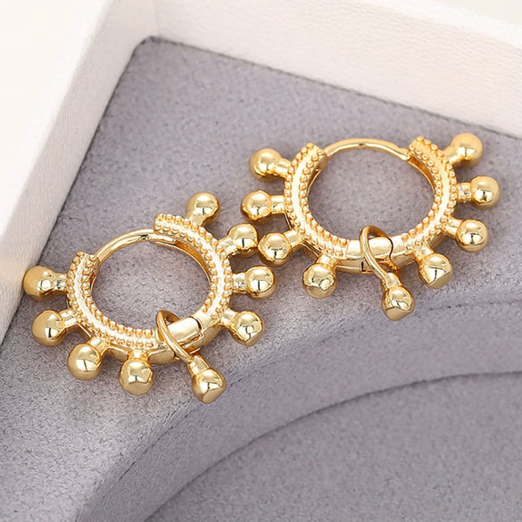 Wholesale Earrings Copper Geometric Highend Sense Electroplating Unisex